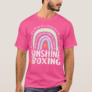Camiseta Boneco de Sol e Arco-íris Cuto Boxing para Mulhere