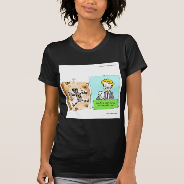 Camiseta Boneco de Teste de Colisão Engraçado (Frente)