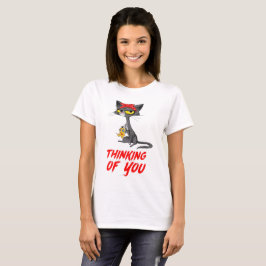 Camiseta Boneco Voodoo de Gato Pensando em Você