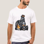 Camiseta Bonecrusher Hot Rod<br><div class="desc">Dominate the streets with the Bonecrusher Hot Rod! This high-impact design features an exaggerated side-angle hot rod with massive rear tires, a towering engine, and a skull-shaped grille with glowing eyes, giving it an unmistakable edgy personality. Perfect for fans of monster hot rods, retro muscle cars, and bold automotive art....</div>