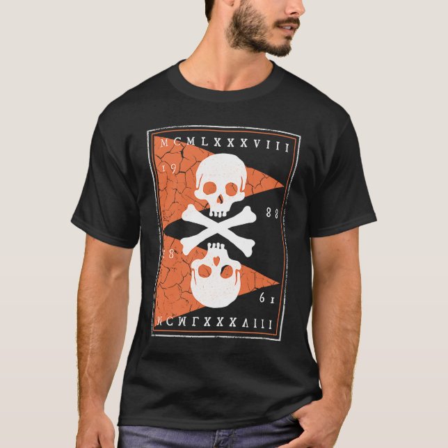 Camiseta Bones and Skulls Pirate  2 (Frente)