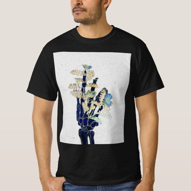 Camiseta Bones Brilhantes #1 - Mão do Solteiro (Frente)
