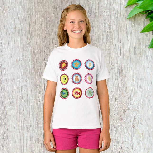 Camiseta Bonés de garrafas tropicais (Criador carregado)