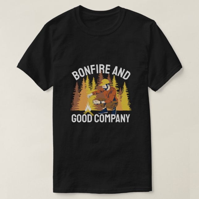 Camiseta Bonfire E Good Company (Frente do Design)