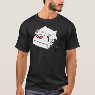 Camiseta Bongo Cat Hoodie Engraçada Gamer Memória Gamer Pul