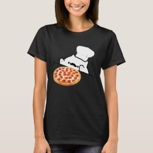 Camiseta Bongo Cat Pizza Chef Memórias de Tanque