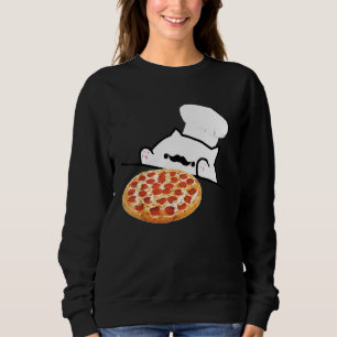 Camiseta Bongo Cat Pizza Chef Memórias de Tanque