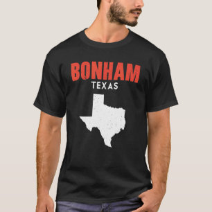 Camiseta Bonham Texas EUA State America Viagem Texas