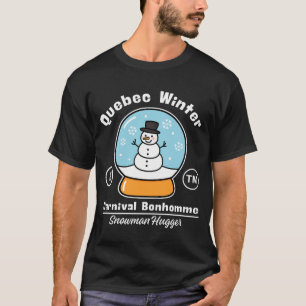 Camiseta bonhomme de neve do carnaval de inverno de Quebec