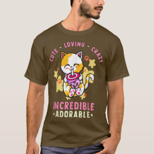 Camiseta Bonita, Adorável, Incrível - Bolha Kawaii