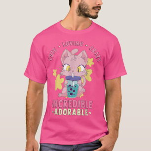 Camiseta Bonita, Adorável, Incrível - Bolha Kawaii