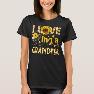 Camiseta Bonita, adoro ser vovó, girassol, mãe