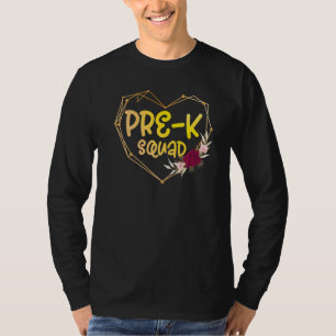 Camiseta Bonita Apreciação Admin do Esquadrão Pré K De Volt