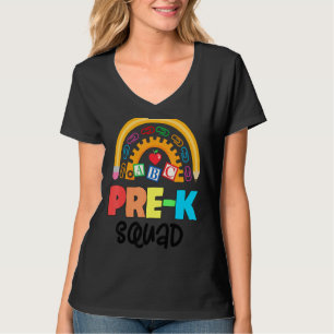 Camiseta Bonita Apreciação Admin do Esquadrão Pré K De Volt