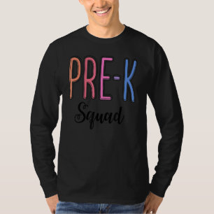 Camiseta Bonita Apreciação Admin do Esquadrão Pré K De Volt