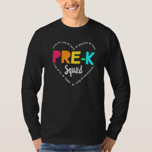 Camiseta Bonita Apreciação Admin do Esquadrão Pré K De Volt