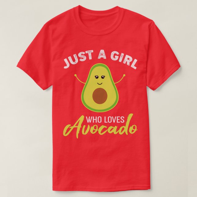 Camiseta Bonita Avocado É Uma Menina Que Ama Avocado Avocad (Frente do Design)