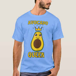 Camiseta Bonita Avocado Rainha Engraçada Avocado Meninas Av