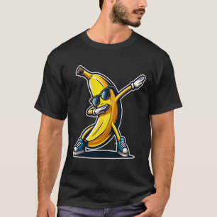 Camiseta Bonita Banana Dabbing Shirt Engraçado Impressão