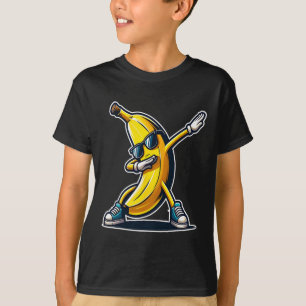 Camiseta Bonita Banana Dabbing Shirt Engraçado Impressão