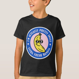 Camiseta Bonita Banana Lover Cotação Kawaii Estilo Engraçad