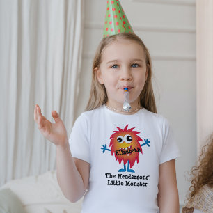 Camiseta Bonita banda laranja Monstro Engraçado Diversão pa