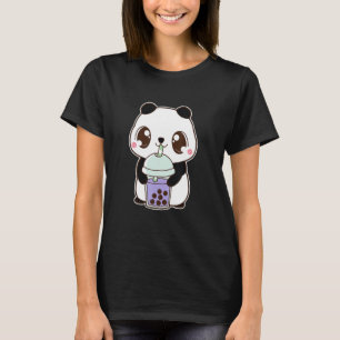 Camiseta Bonita Boba Panda Bear Taro Bubble Pearl Tea