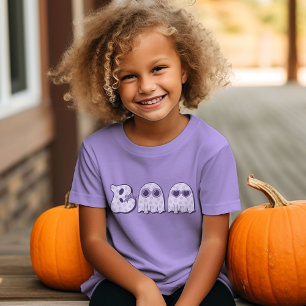 Camiseta Bonita Boo Ghost Halloween Girls