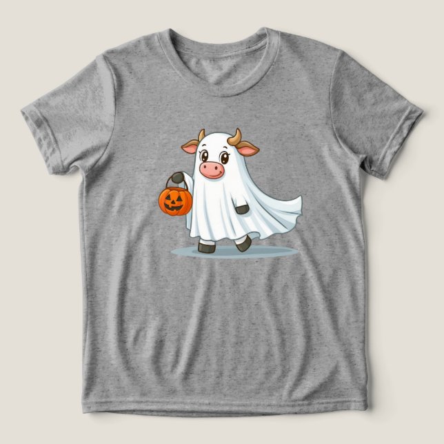 Camiseta Bonita, branca, vaca fantasma (Design frontal)