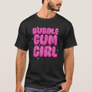 Camiseta Bonita Bublegum Para Meninas Crianças Bubble Gum C