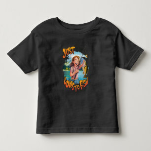 Camiseta Bonita Captura: Menina Com Peixe e Pesca