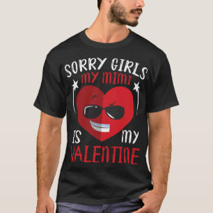Camiseta Bonita Cara De Coração Grande Desculpem Meninas Mi