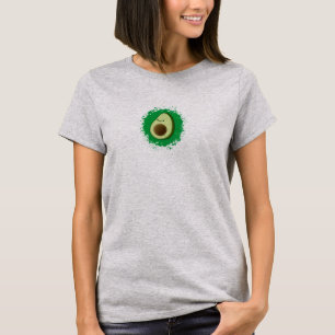Camiseta Bonita Cartoon Avocado
