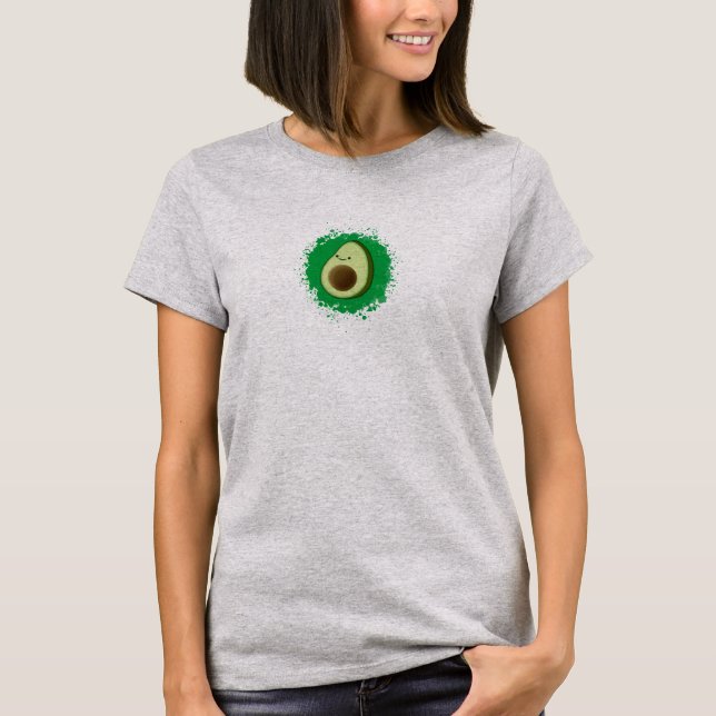 Camiseta Bonita Cartoon Avocado (Frente)