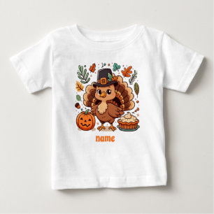 Camiseta Bonita Cartoon, peru e abóbora