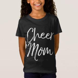 Camiseta Bonita Cheerleader da Família Correspondente Mãe D