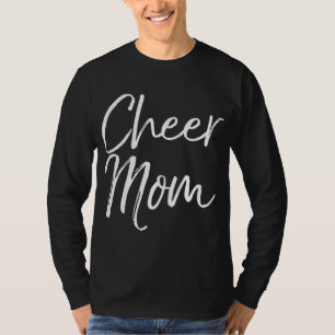 Camiseta Bonita Cheerleader da Família Correspondente Mãe D