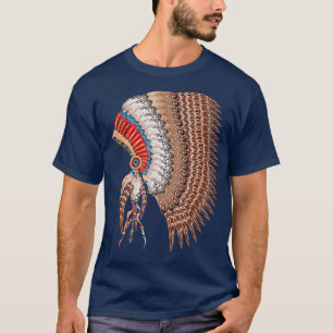 Camiseta Bonita Chefe de Warbonnet Headdress