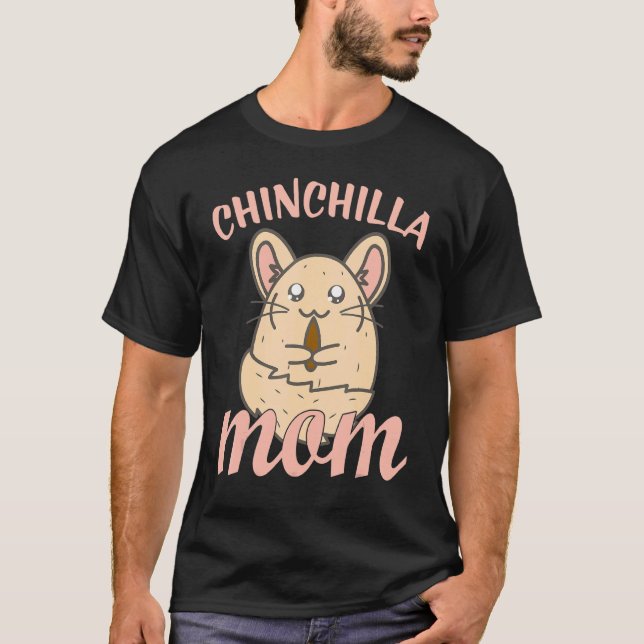 Camiseta Bonita Chinchilla Mãe Design (Frente)