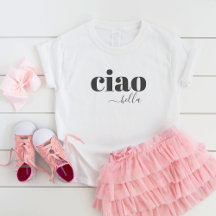 Bonita Ciao Bella Olá Linda Tipografia Moderna