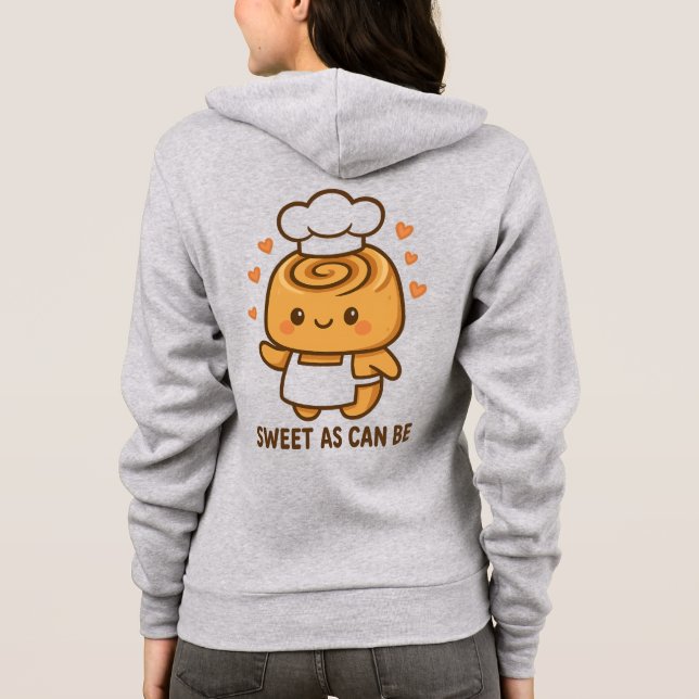 Camiseta "Bonita Cinnamon Roll Chef - Kawaii Baking Design (Verso)
