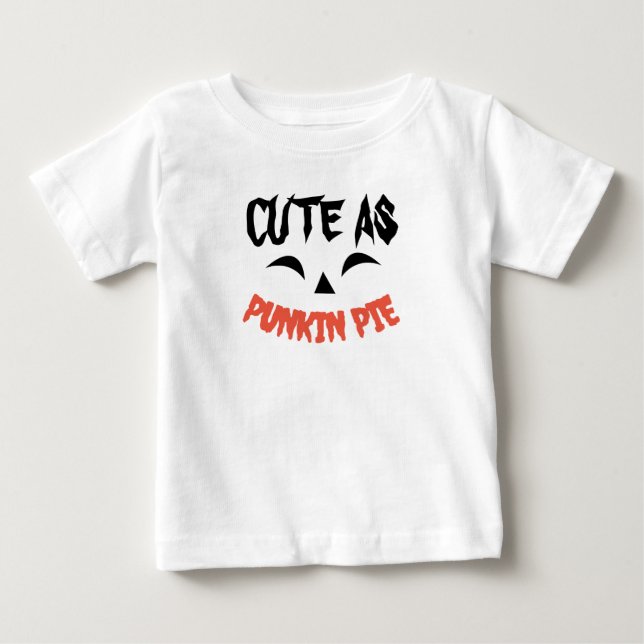 Camiseta Bonita Como Pumpkin Pie Halloween Toddler Tee (Frente)