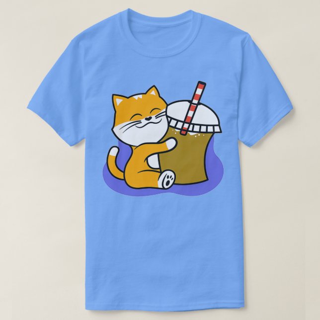 Camiseta Bonita Corgi ama Boba Tea (Frente do Design)