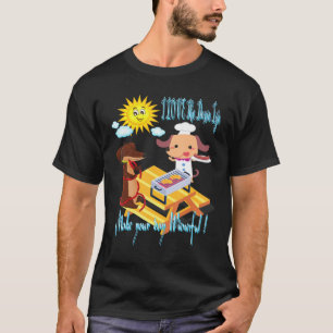 CAMISETA BONITA DACHSHUND, UM CACHORRO ENGRAÇADO FAZER COM
