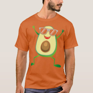 Camiseta Bonita dança Legal Avocado Vegan Comida Gráfico Gu