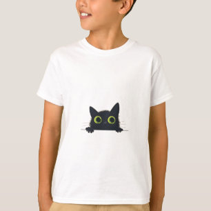 Camiseta Bonita Design de Gato Negro
