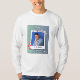 Camiseta Bonita Design de presente de aniversário de meu Na