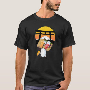 Camiseta Bonita Diversão Dormindo Sushi Para Homens Mulhere