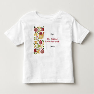 Camiseta Bonita diversão e colorida Minha (qualquer número)