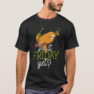 Camiseta Bonita Dormindo Preguiçoso É Sexta-Feira Ainda